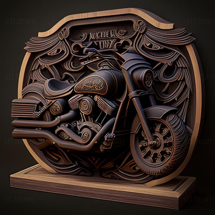 3D модель Harley Davidson 1200 Custom (STL)